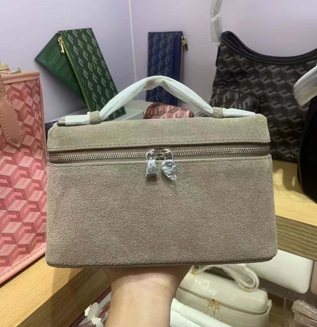 Comfortable Versatile Frosted Suede Lunch Box Crossbody Bags