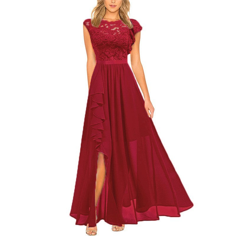 Slouchy Charming Dress Lace High Waist Dresses