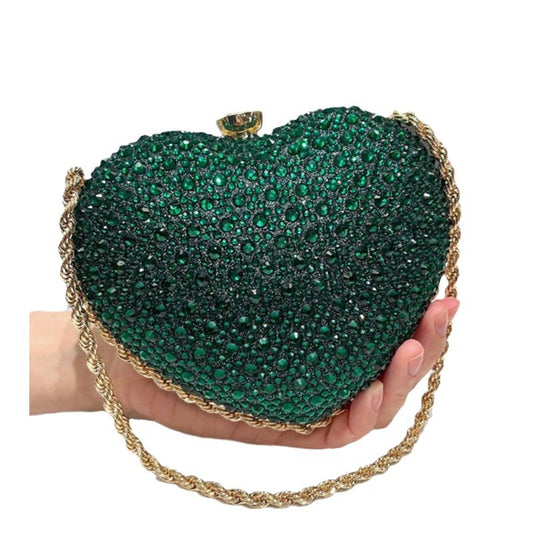 Women's Love Diamond Spring Fashion Chain Evening Bags