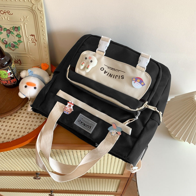 Female Burden Relief Spine Protection Junior High Middle School Students' Schoolbags