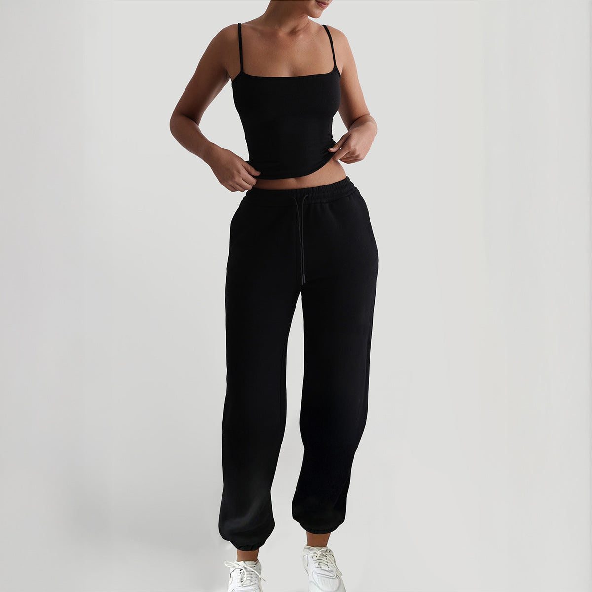 Women's Sports Sling Solid Color Trousers Vests