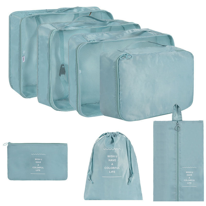 Korean Buggy Set Large Capacity Clothing Shoes Cosmetics Travel Bags