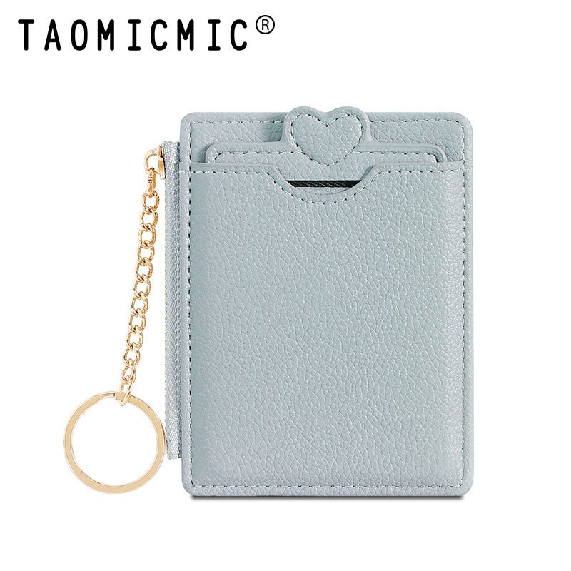 Women's Korean Style Love Meal Protective Cover Card Holder