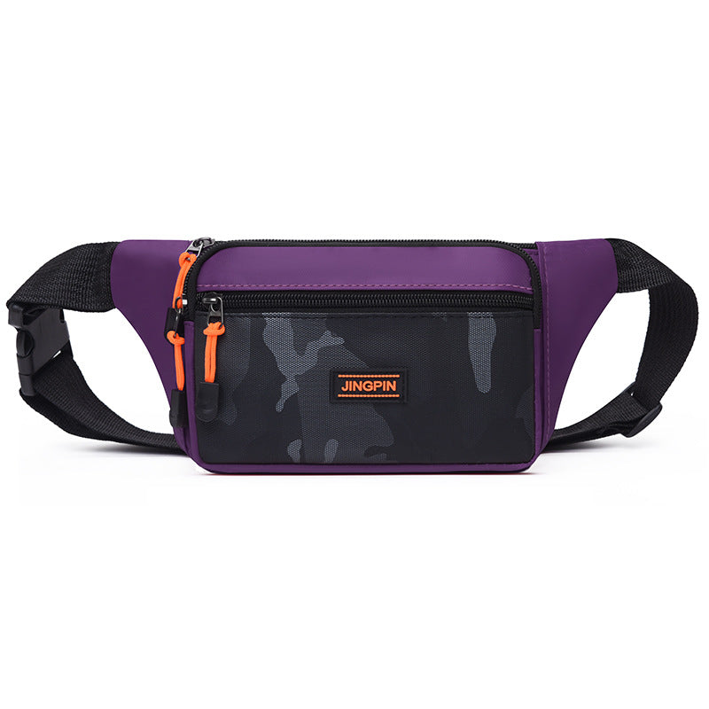 Men's Derm Waterproof Simple Large Capacity Cashier Men's Waist Packs