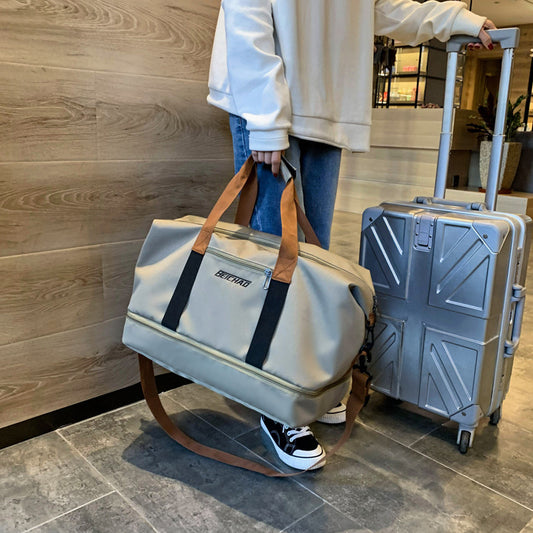 Women's Wet Separation Yoga Training Collect Clothes Travel Bags