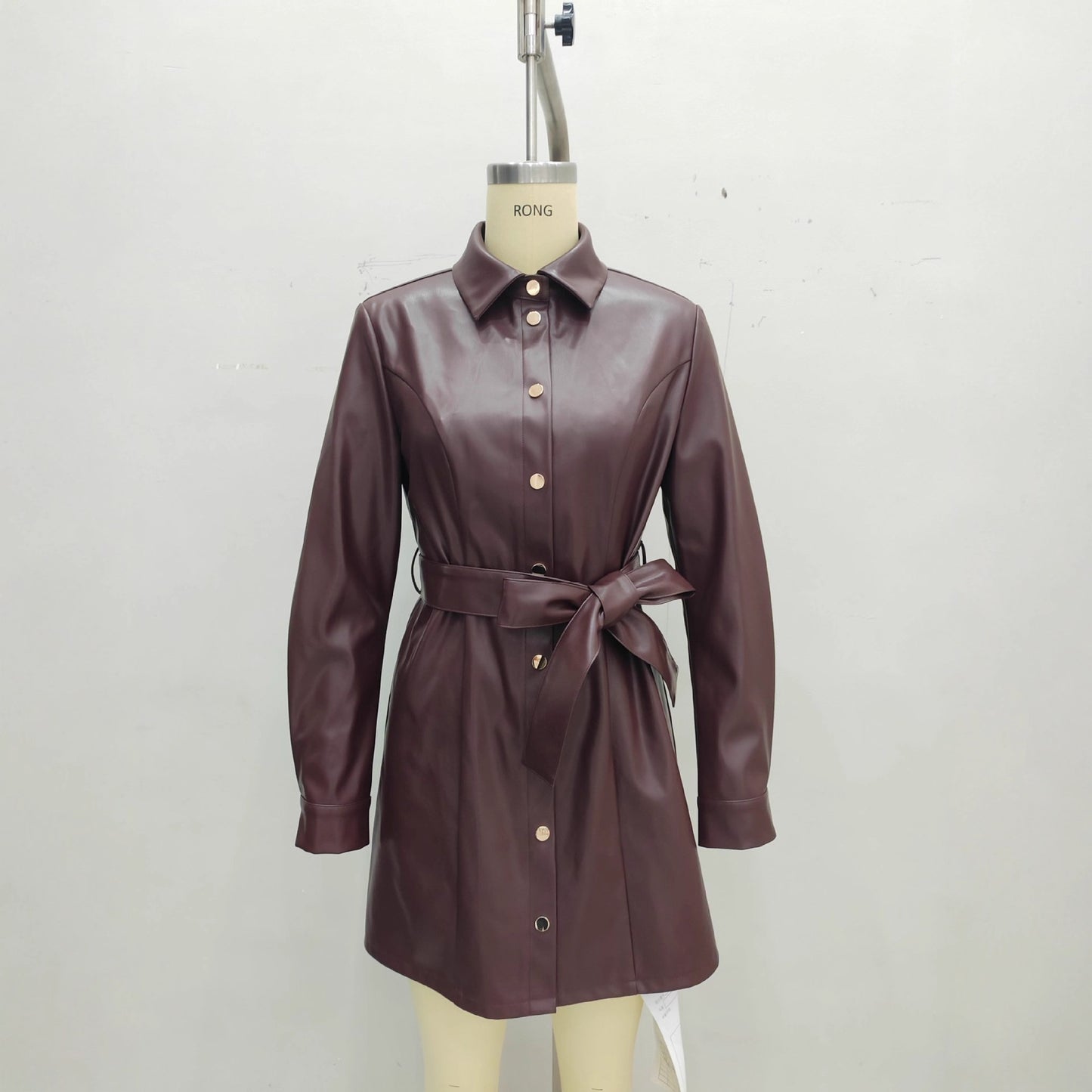 Women's Including Belt Long Sleeve Wind Fashion Jackets
