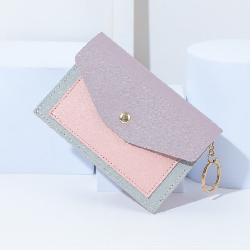 Contrast Color Multiple Slots Company Gift Card Holder