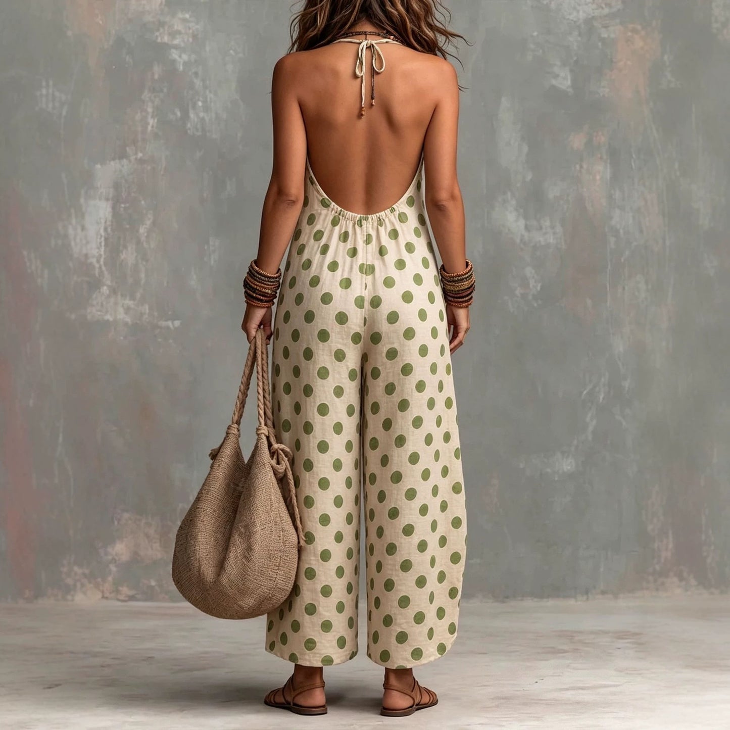 Women's Summer Sleeveless Wide Leg Suspenders Fashion Vacation Jumpsuits