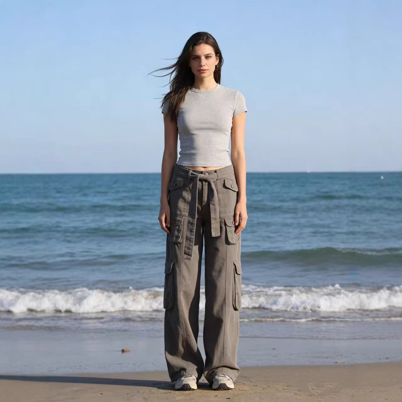 Women's Loose Oversized Wide Leg American Straight Pants