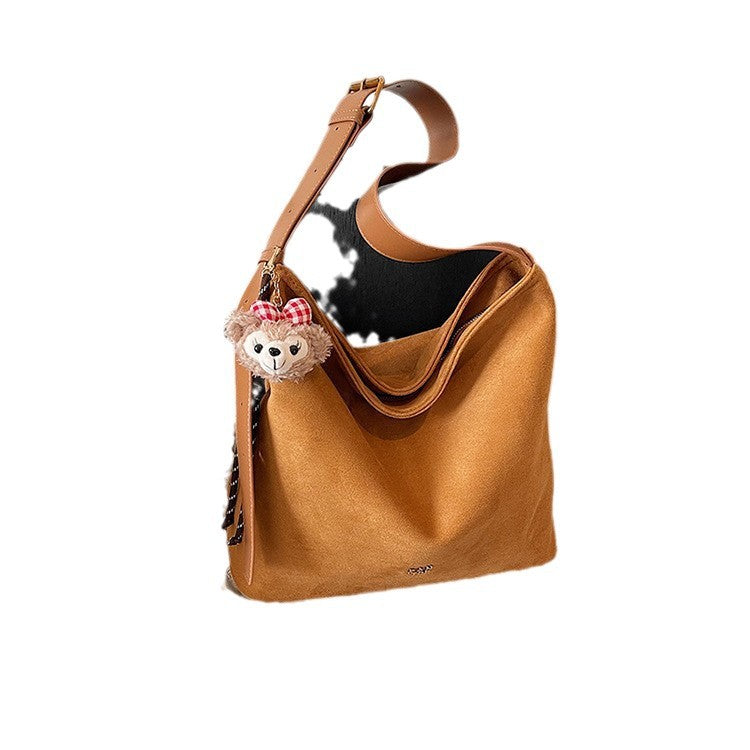 Women's Super Pop Simple Frosted Large Capacity Tote Bags