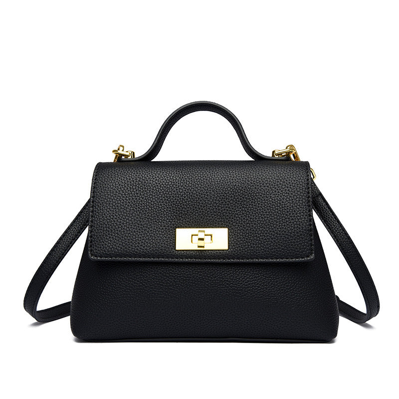 Women's Fashion Genuine Leather Pattern Portable Small Square Bags