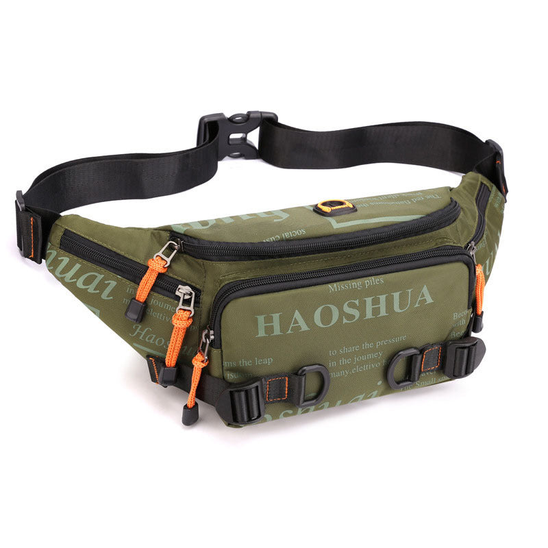 Men's Trendy Fashion Waterproof Nylon Cloth Men's Waist Packs