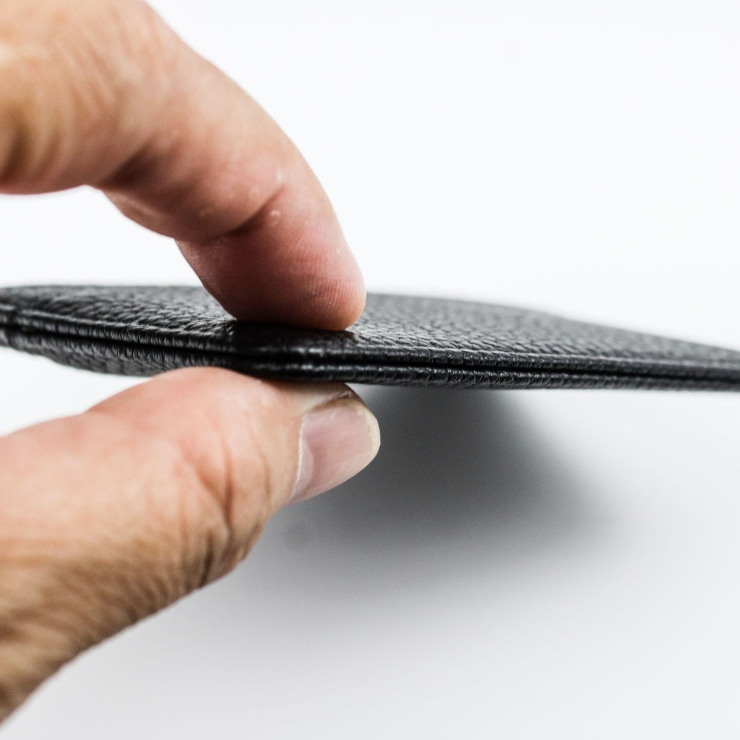 Simple Leather Cutting Ferrule Lychee Pattern Creative Change Large Card Holder