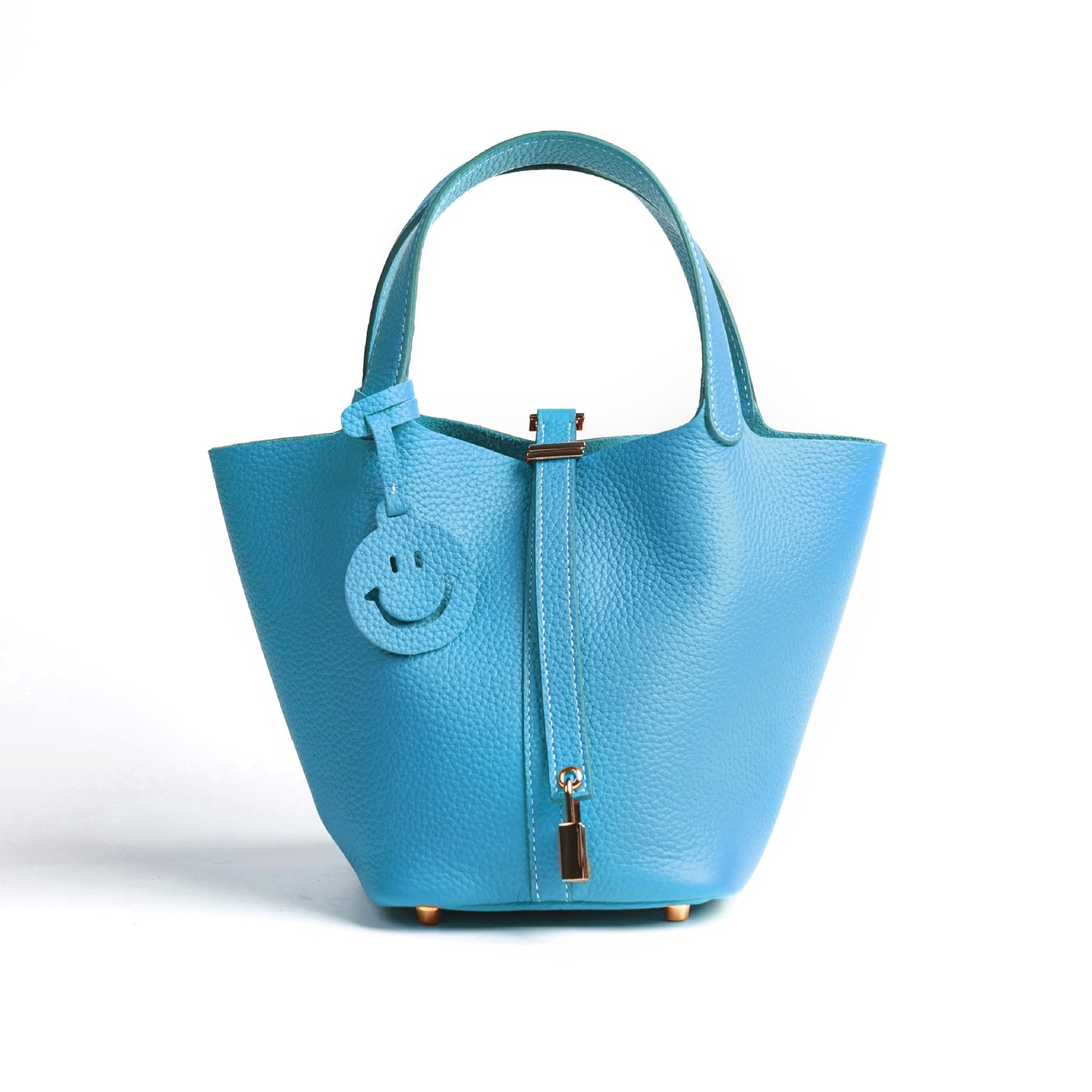 Women's Vegetable Basket Versatile Genuine Leather High Handbags