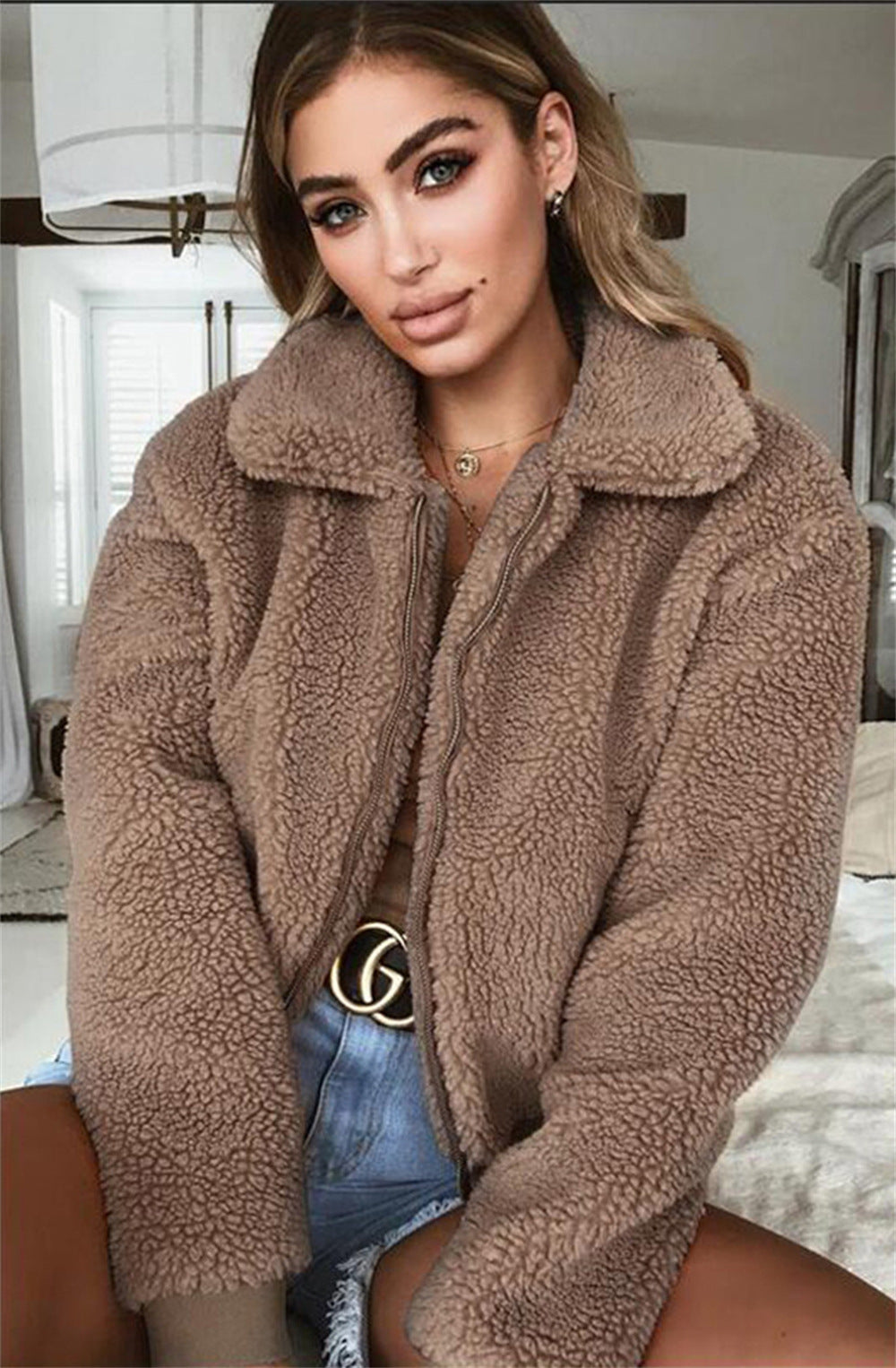 Durable Creative Trendy Women's Warm Plush Women's Sweater, Sweater