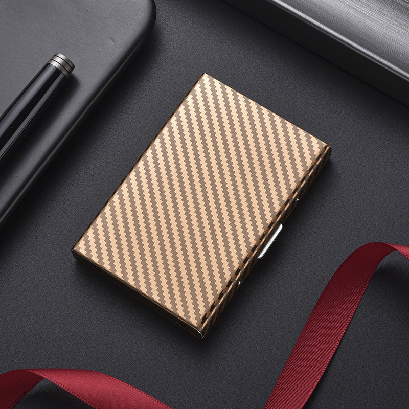 Women's & Men's & Metal Stainless Steel Box For Card Holder