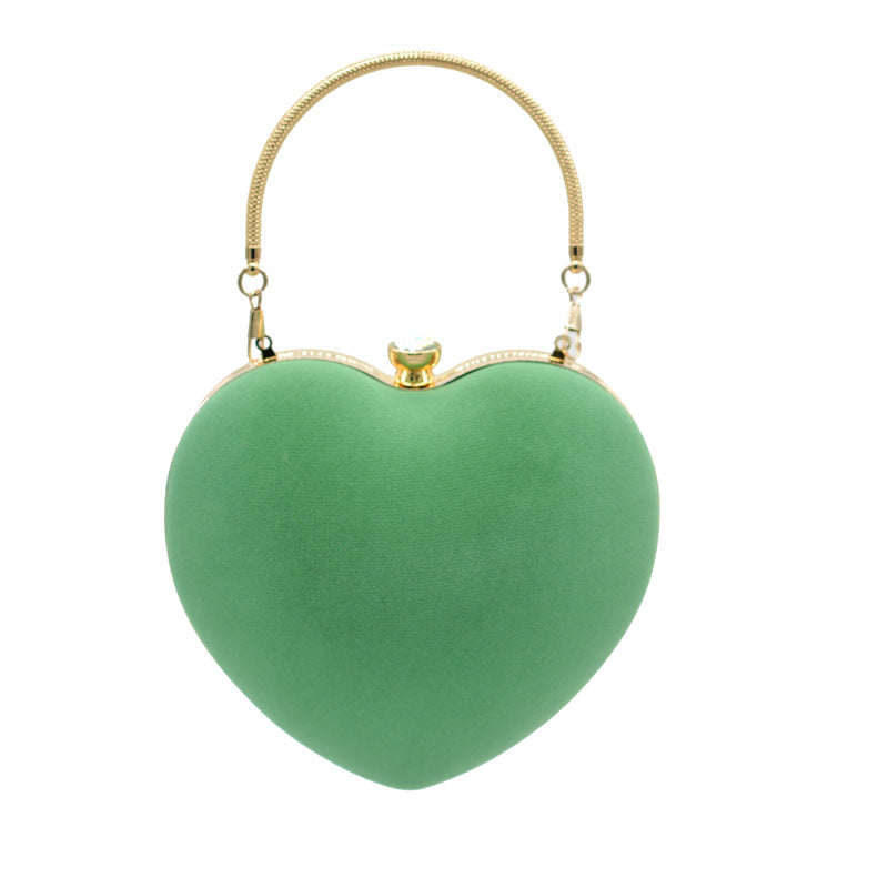 Women's Veet Heart Dinner Shaped Banquet Evening Bags