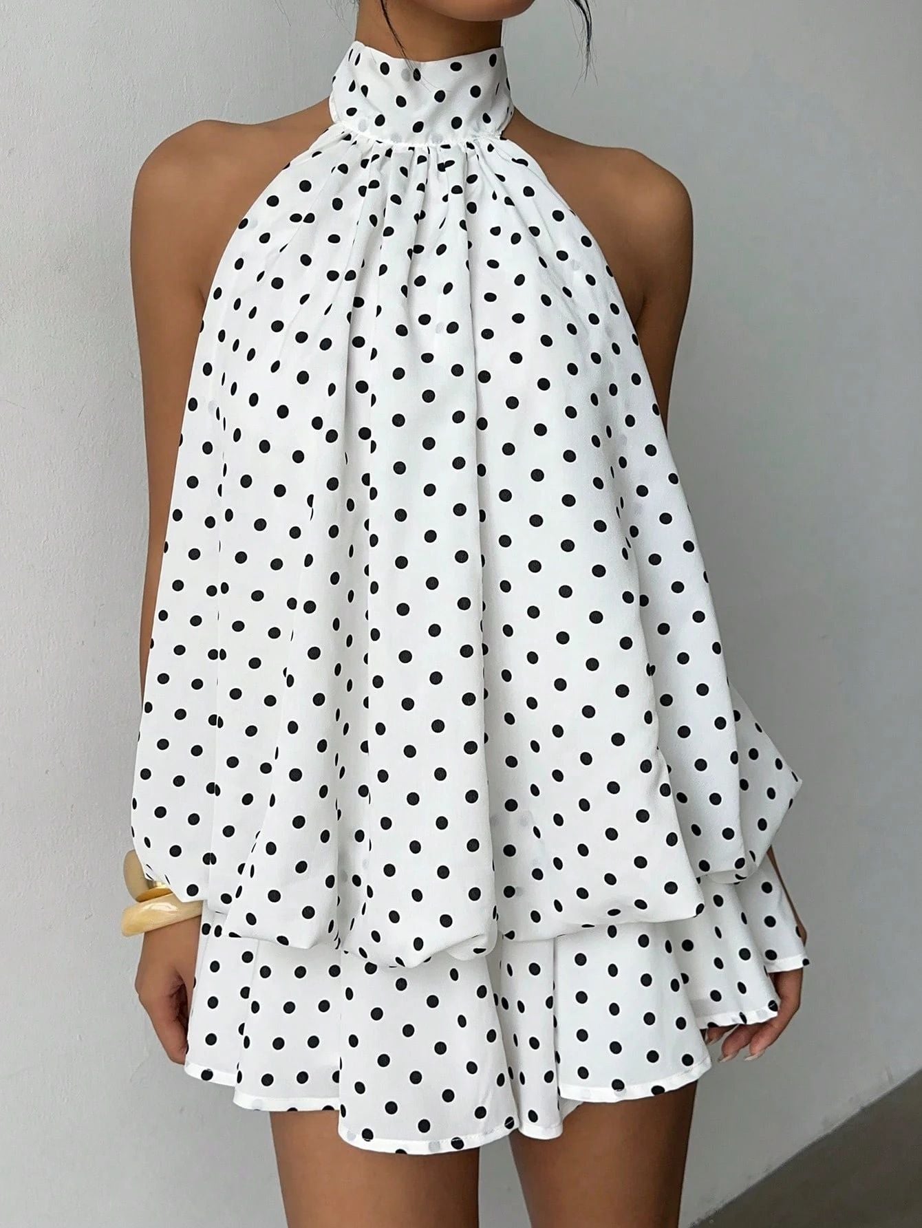 Halter Hot Solid Color Sexy Backless Skirts