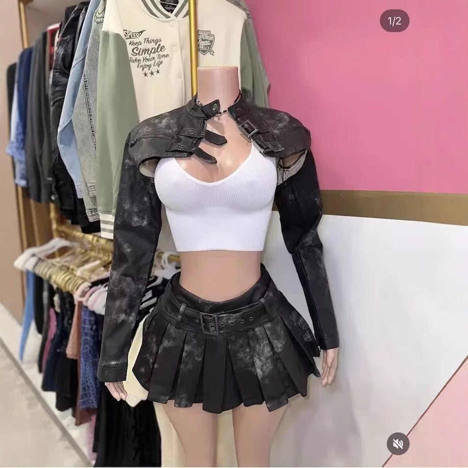 Women's Versatile Retro Hot Leather For Jackets