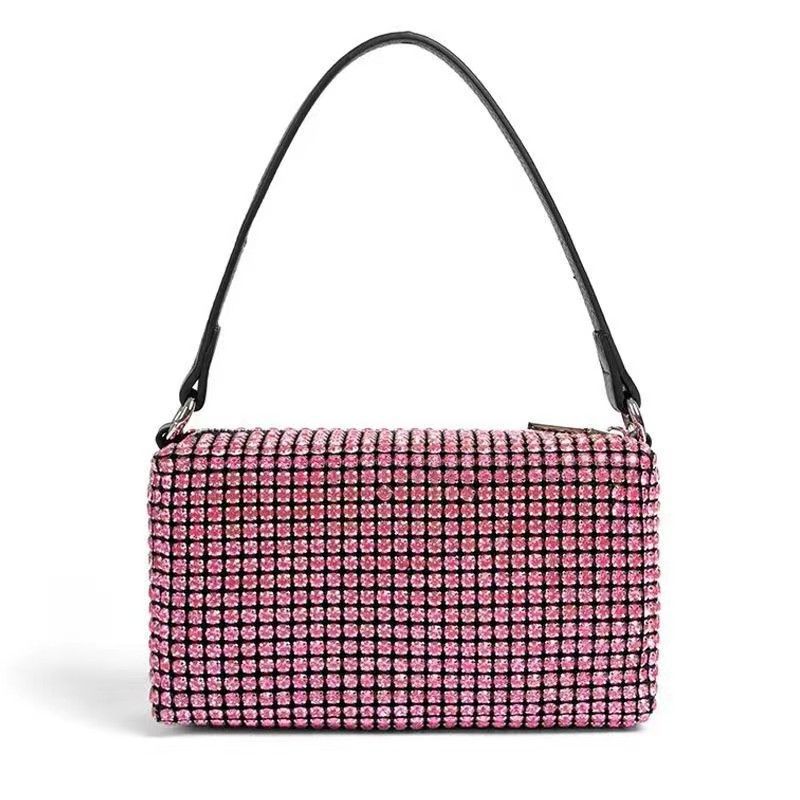 Women's King Diamond Fashion Genuine Leather Small Square Bags