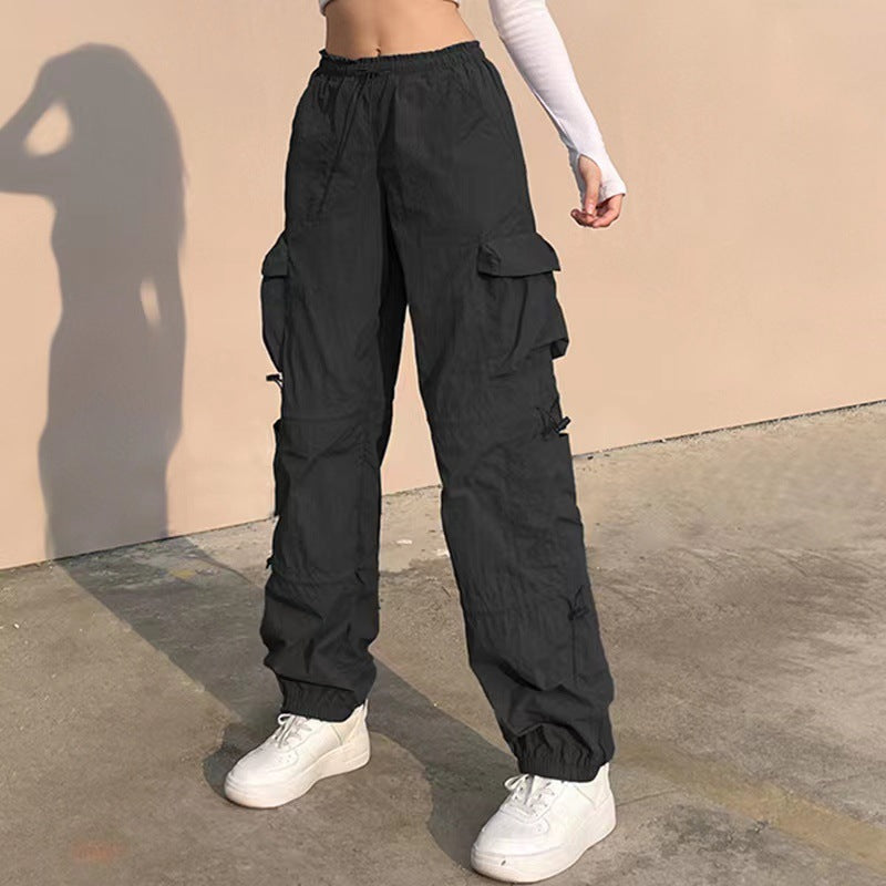 Sense Drawstring Elastic Loose Hip Hop Low Pants