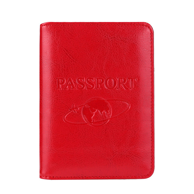 Passport First Layer Leather Large Capacity Id Package