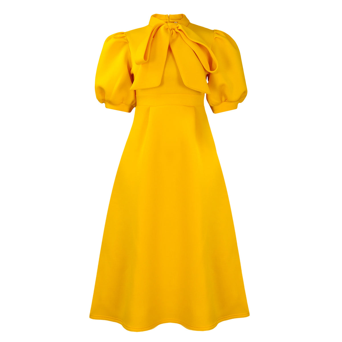 Versatile Summer Sleeve Bow Puffy Banquet Dress
