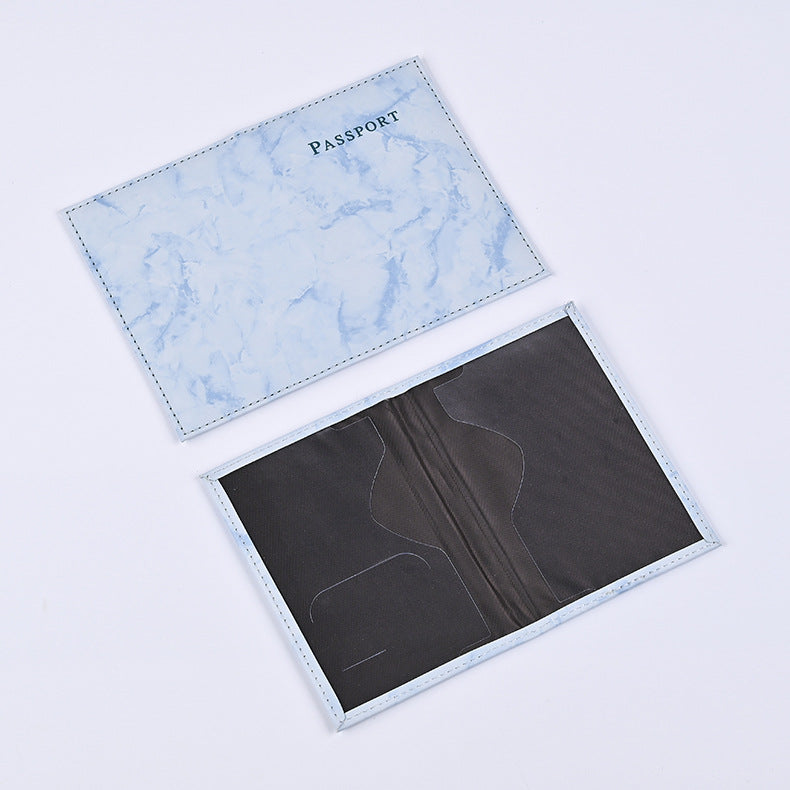 Color Changing Leather Passport Cover Marble Id Package