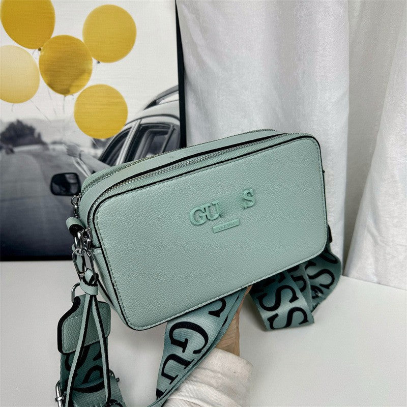 Fashion Letter Wide Strap Versatile Spray Bags