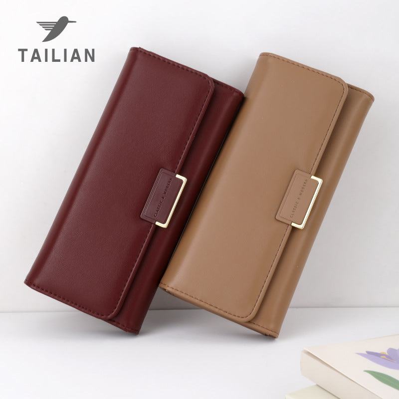 Women's Simple Fashion Long Large Capacity Ladies Wallets