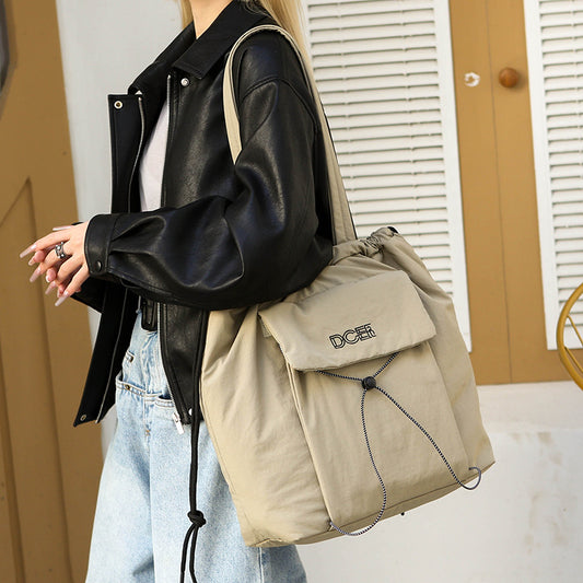 Women's Cotton Lightweight Waterproof Class Commuter Large Shoulder Bags