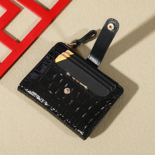 Women's Korean Style Stone Pattern Crocodile Multiple Ladies Wallets