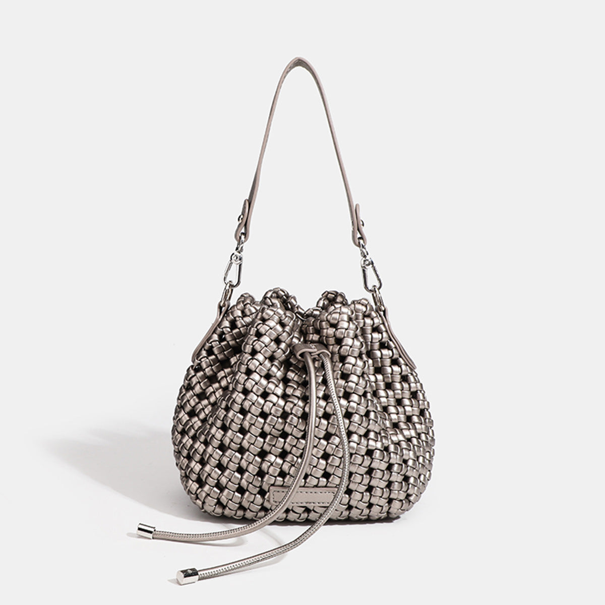 Women's Woven Drawstring Cross Body High-grade Bags