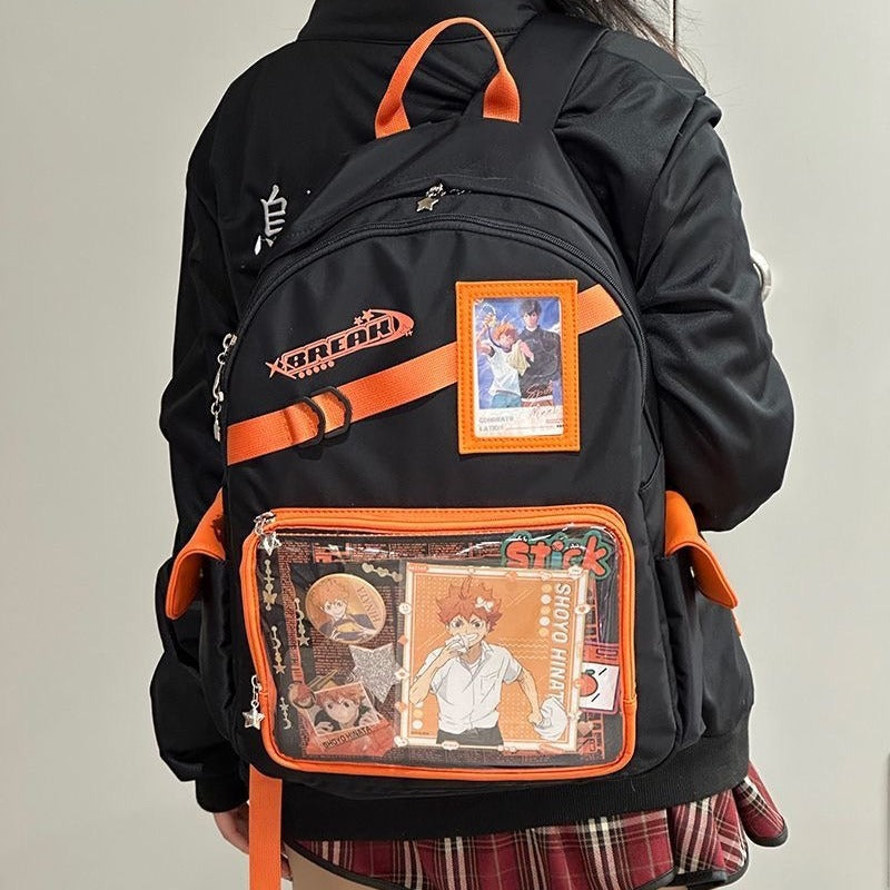 Large Capacity Daily Neutral College Class Middle School Students' Schoolbags