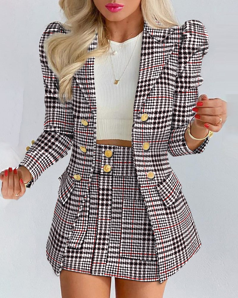 Women's Cool Elegant Slim Two-piece Set Suits