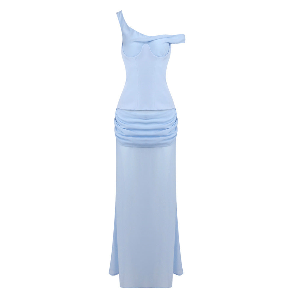 Women's Waist Seal Graceful Fashionable Tight Split Dresses