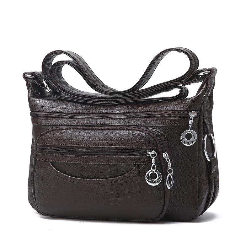 Women's Mother Soft Leather Texture Large Capacity Crossbody Bags