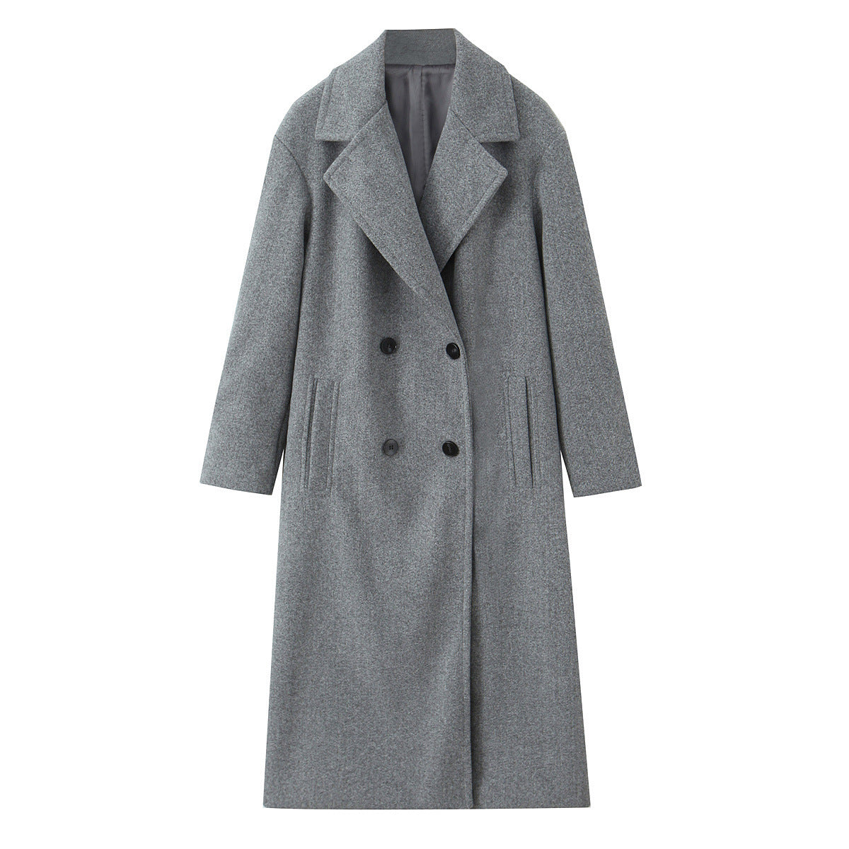 Autumn Loose Soft Double Breasted Overcoat Coats