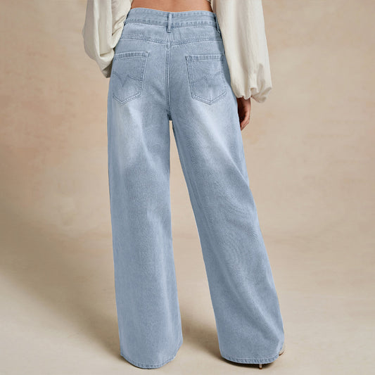 Women's Summer Retro Washed Slim Fit Elastic Jeans