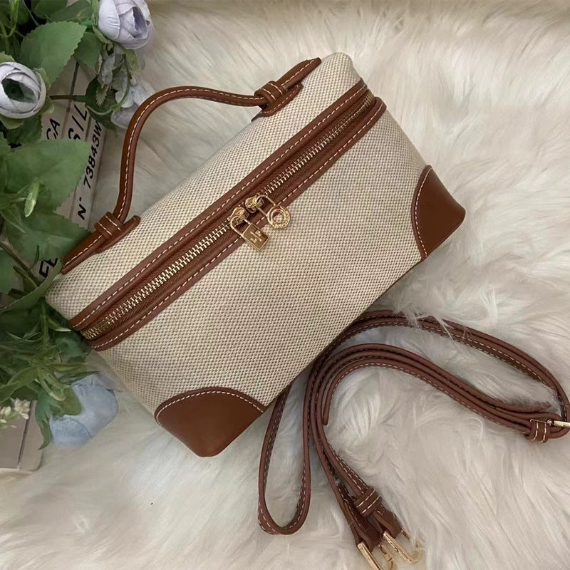 Lunch Box High Sense Contrast Color Small Square Bags