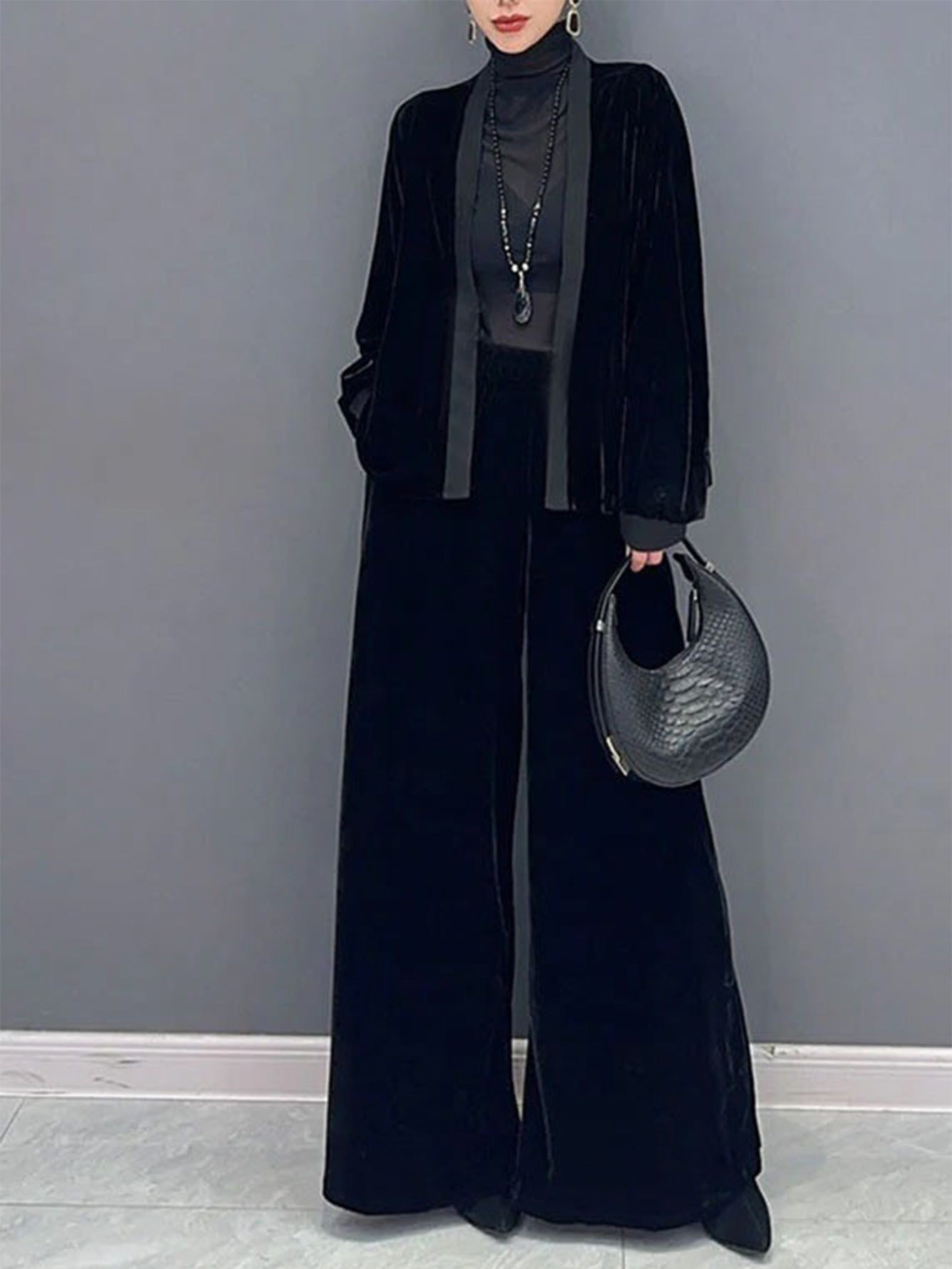Women's Veet Elegant Capable Simple Loose Long-sleeved Suits
