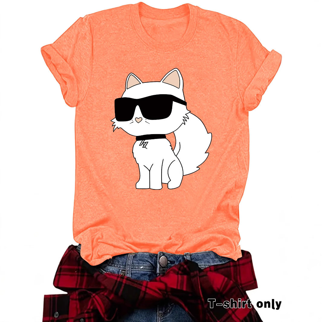 Fashion Sleeve Female White Sunglasses Cat Shorts