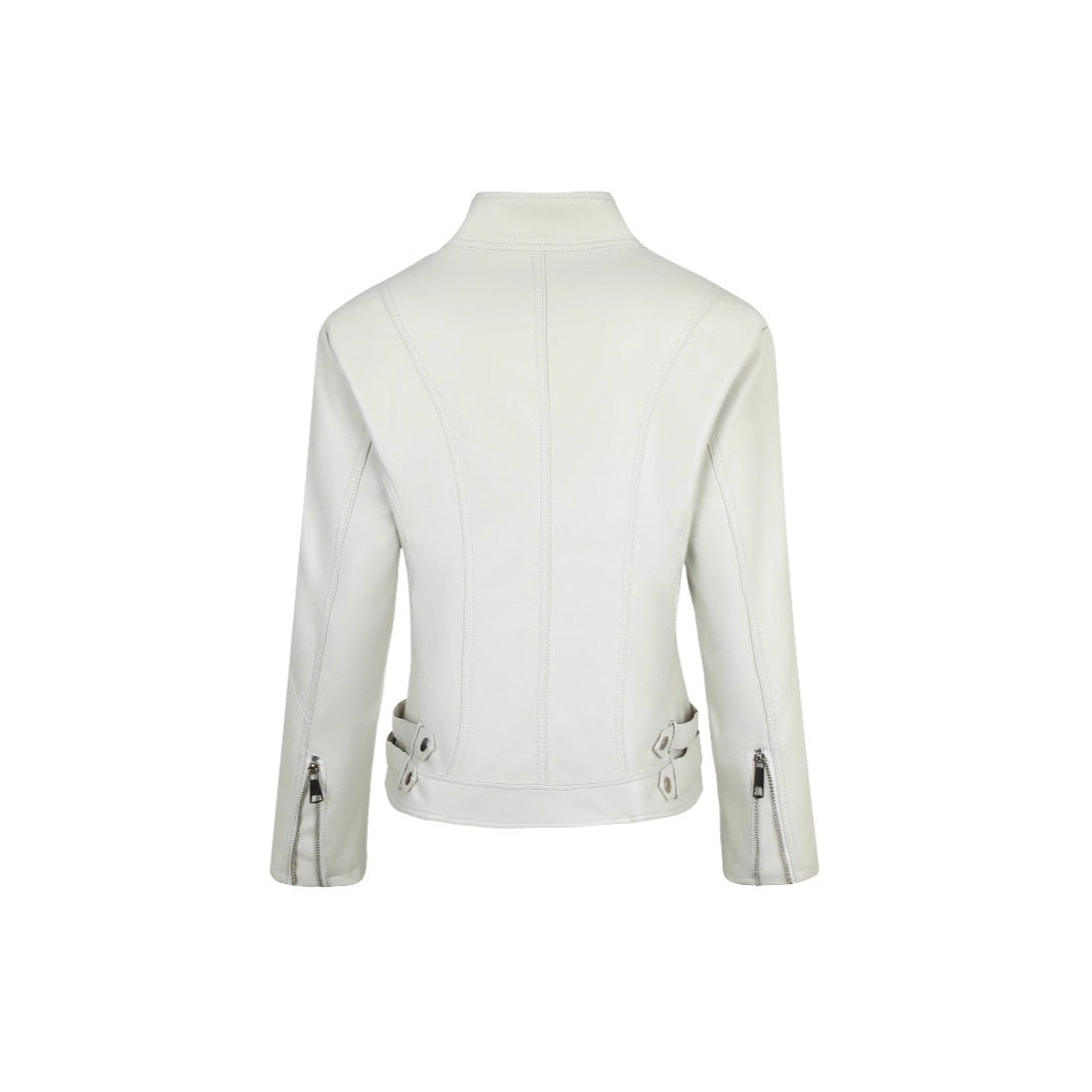 Fit Casual Versatile Long Sleeves Stand Collar Jackets