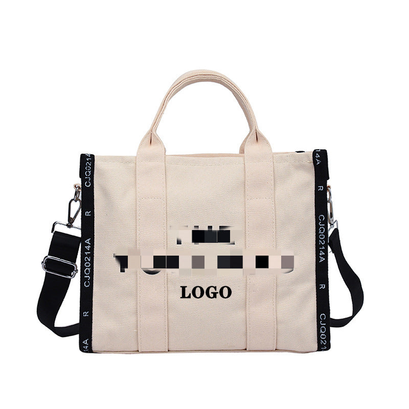 Women's Fashion Canvas Shopping Large Capacity Portable Handbags