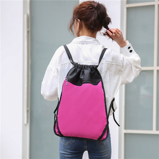 Women's & Men's & Fixed Drawstring Large Capacity Fitness Travel Bags