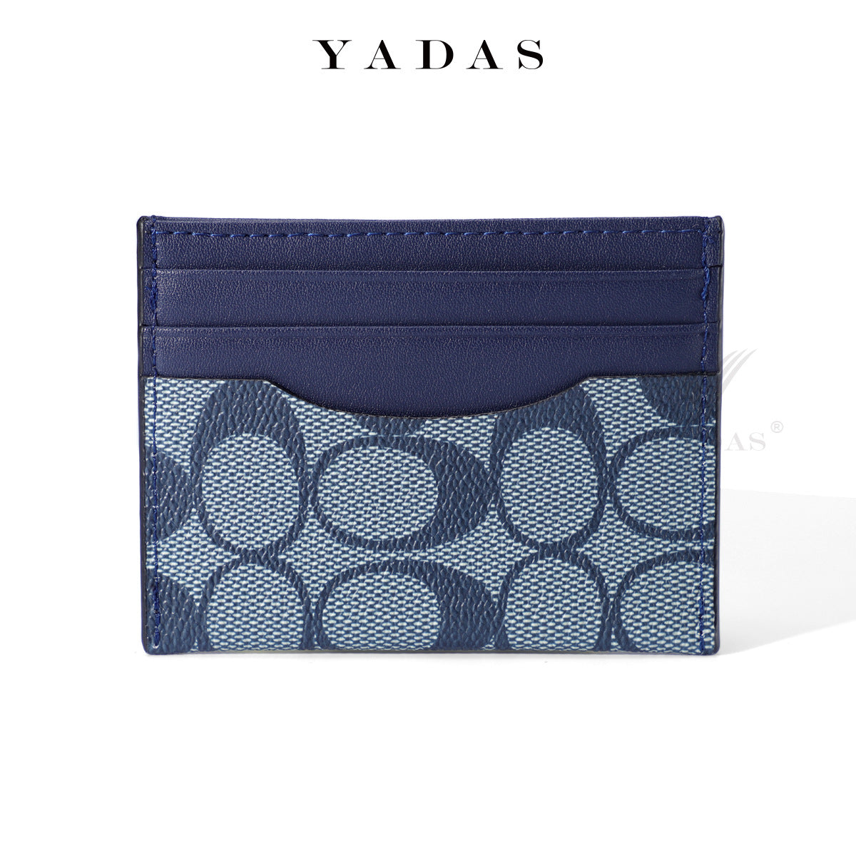 Zipper Oval Printing Aging Pattern Fashion Card Holder