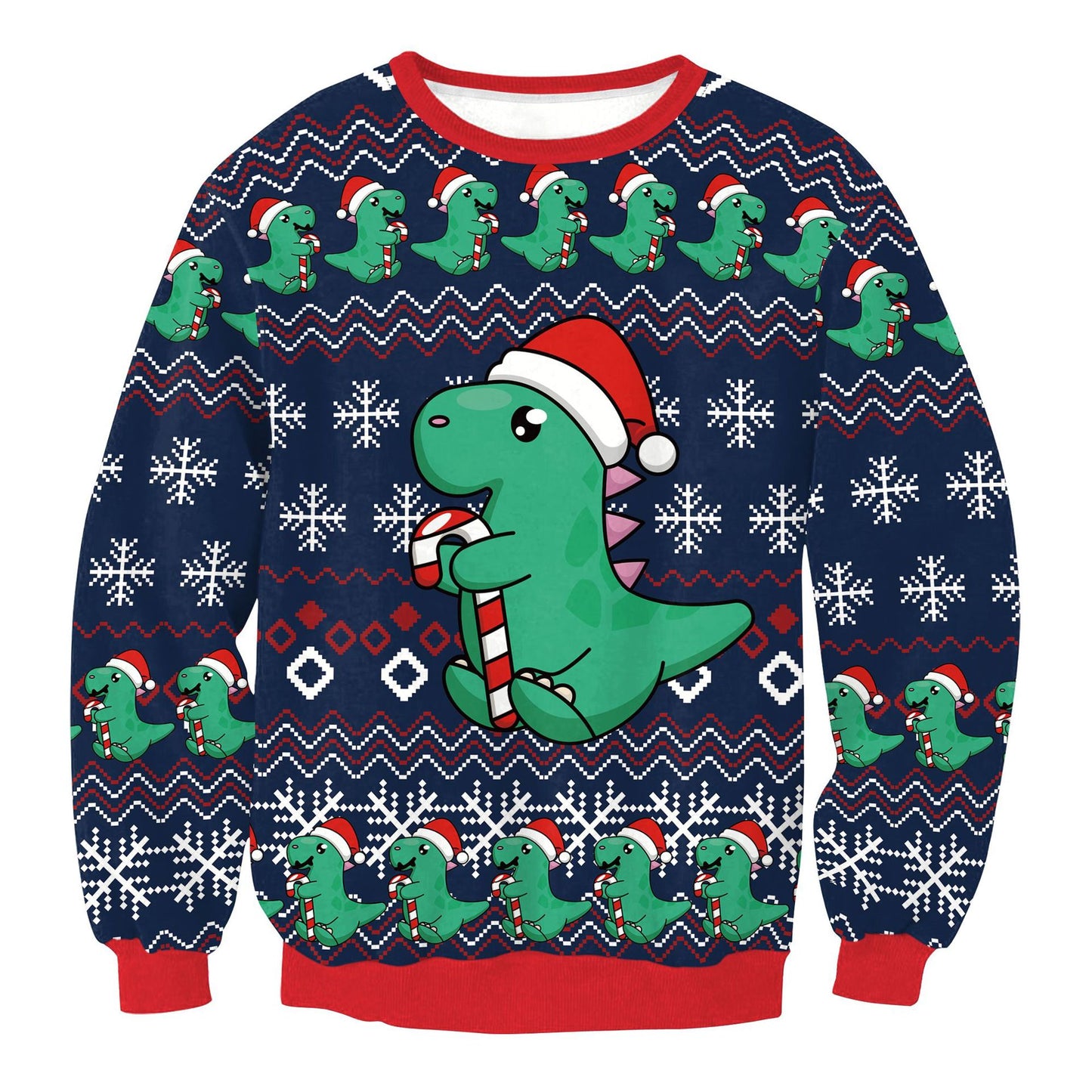 Christmas Small Milk Blocks Dragon Elk Cartoon Fashion Digital Printing Clothing
