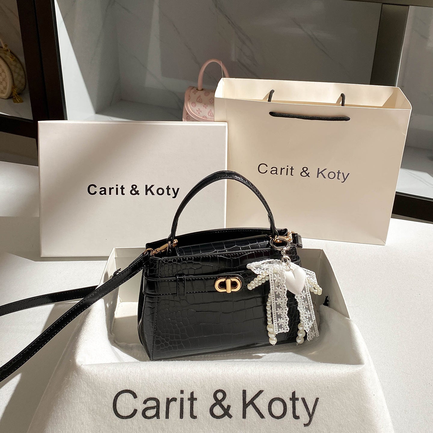 Fashion Crocodile Pattern Kelly High Sense Bags