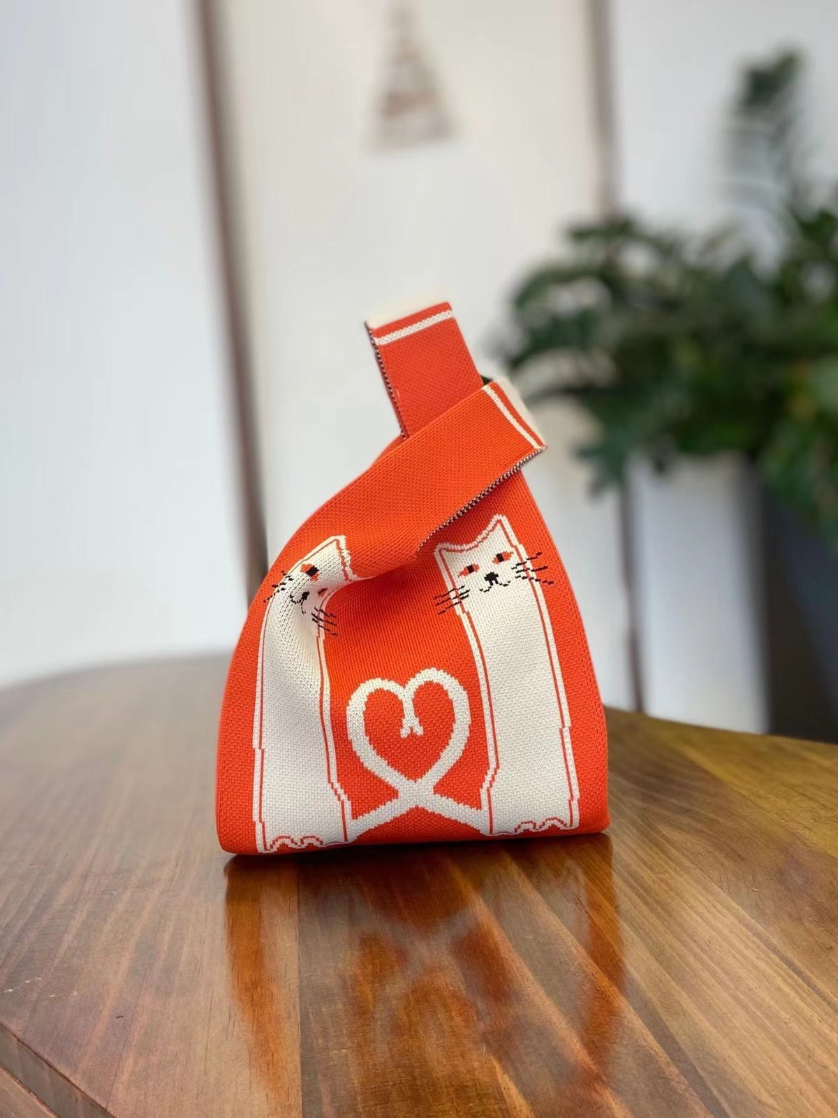 Valentine's Day Gift Knitted Portable Large Capacity Fashion Tote Bags