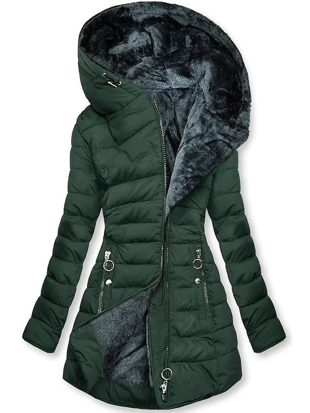 Women's Winter Warm Fur Collar Cotton Clothes Coats